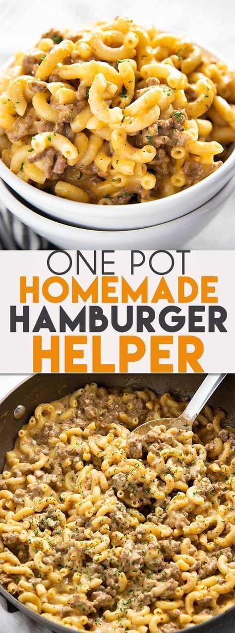 One Pot Homemade Hamburger Helper -   17 homemade hamburger recipes
 ideas