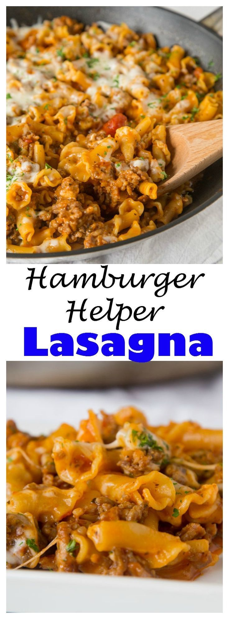 HOMEMADE HAMBURGER HELPER LASAGNA – SKIP THE BOX AND TRY THIS HOMEMADE VERSION. JUST A FEW INGREDIENTS, READY IN MINUTES, AND THE WHOLE FAMILY WILL LOVE IT! -   17 homemade hamburger recipes
 ideas