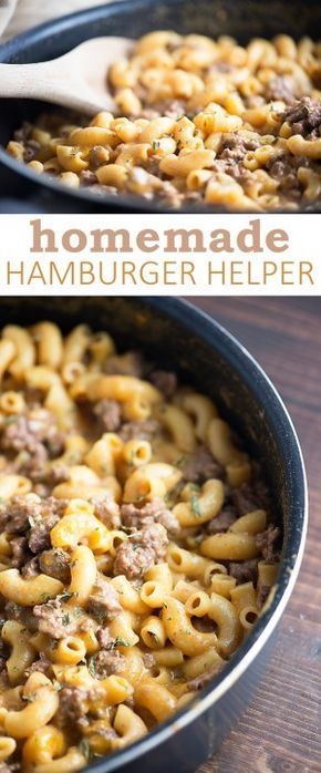 My kids beg me to make them this easy homemade hamburger helper! -   17 homemade hamburger recipes
 ideas