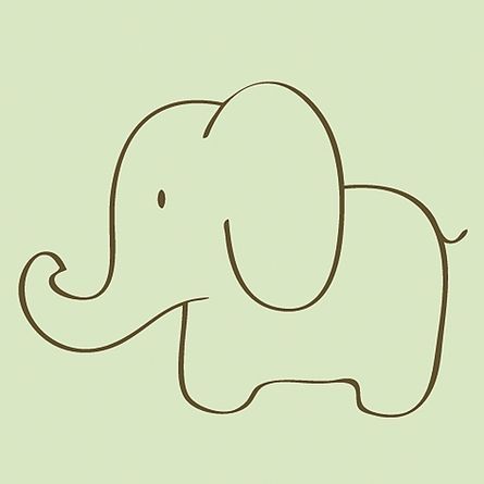 Simple Elephant. This one's my favorite. -   17 matching tattoo elephant
 ideas