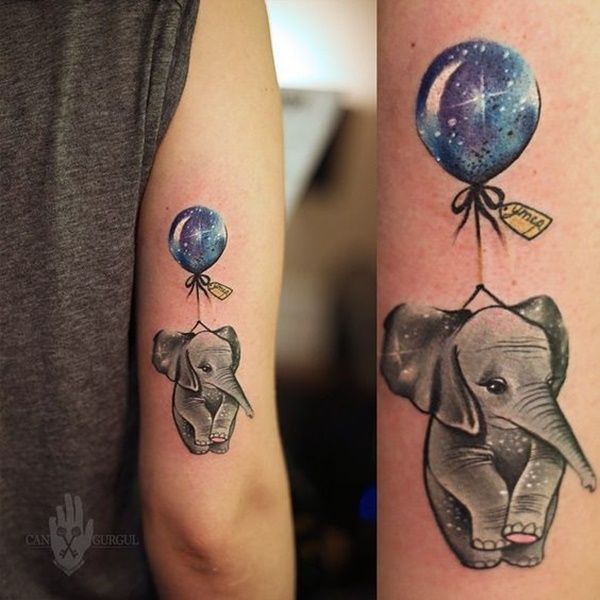 17 matching tattoo elephant
 ideas