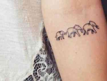 16 Tiny Tattoo Ideas With BIG Meanings -   17 matching tattoo elephant
 ideas