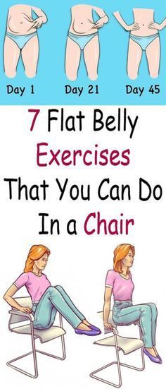 7 Flat Belly Exercises That You Can Do In a Chair -   18 flat belly inspiration
 ideas