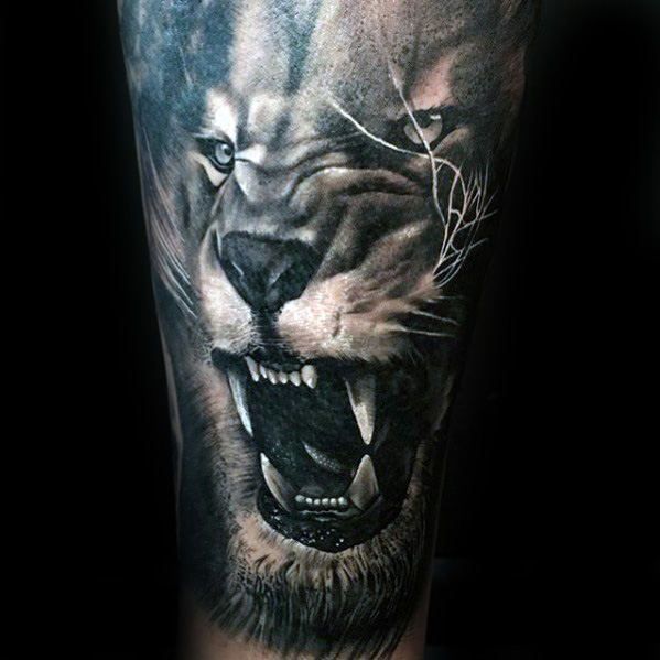 19 realistic lion tattoo
 ideas