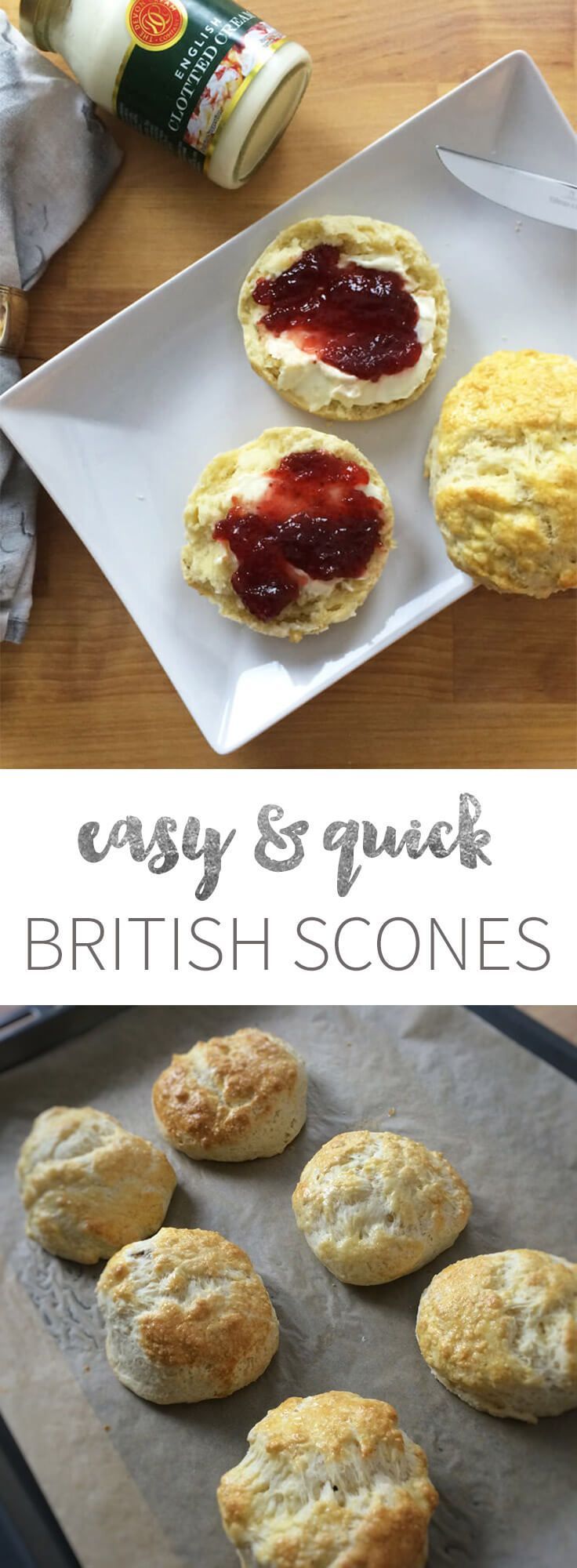 Easy British Afternoon-Tea Scones - perfect for entertaining guests and super fast and easy to make! You can make them in advance and freeze them. -   20 baking recipes scones
 ideas