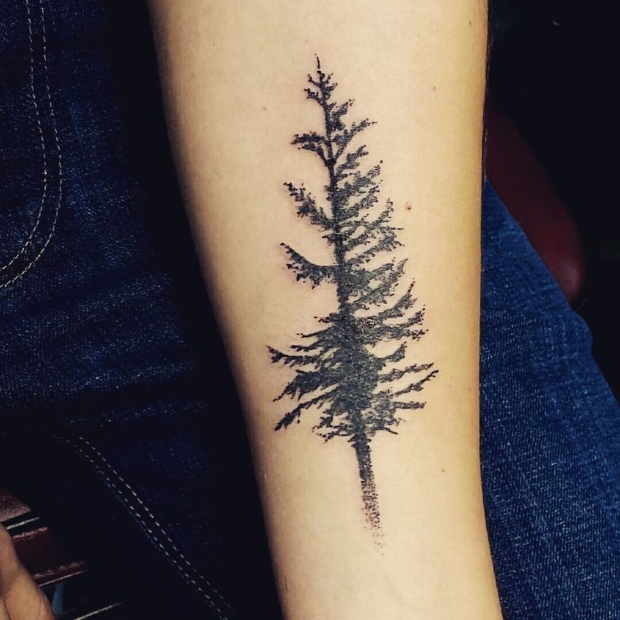40 Inspirational Creative Tattoo Ideas For Men and Women -   20 fir tree tattoo ideas