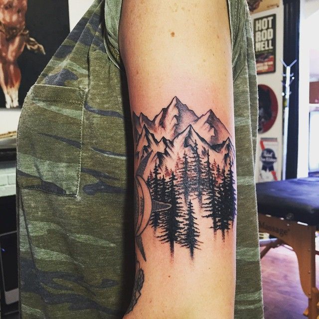 mountain tattoos...love the placement & the art -   20 mountain tattoo ribs
 ideas