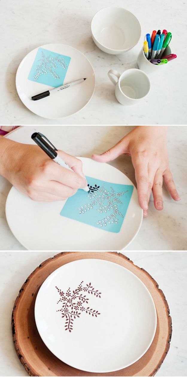 33 Cool Sharpie Crafts and DIY Project Ideas -   20 sharpie crafts room decor
 ideas