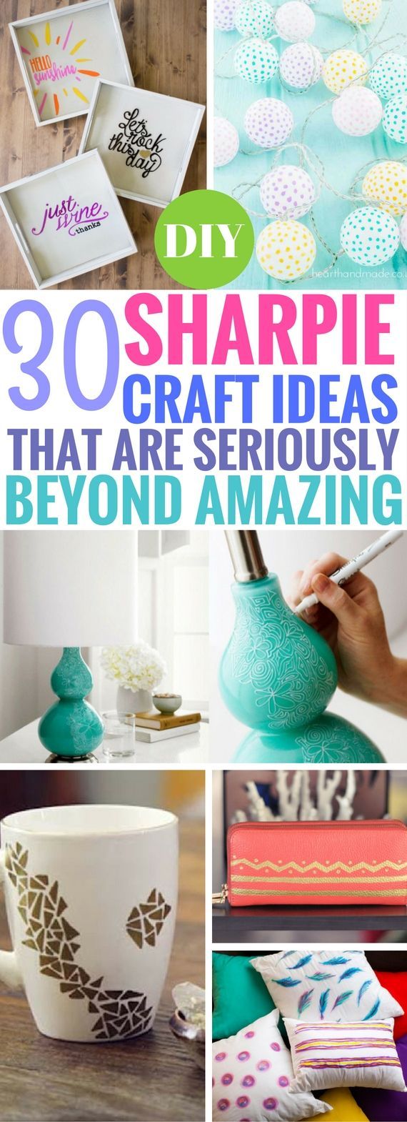 30 Sharpie Craft Ideas That Will Make Your Day -   20 sharpie crafts room decor
 ideas