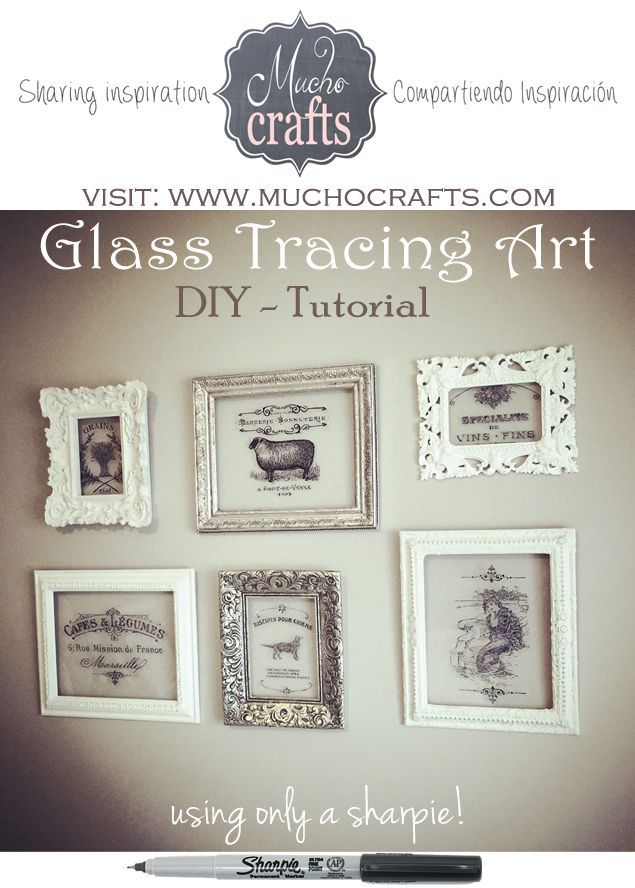 DIY - Tracing On Glass -Tutorial -   20 sharpie crafts room decor
 ideas