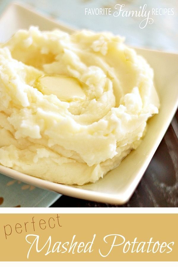 My Mom makes perfect homemade mashed potatoes. This is her recipe. They are thick, but smooth... dense but not dry. Always perfect every time! -   20 thanksgiving recipes mashed
 ideas
