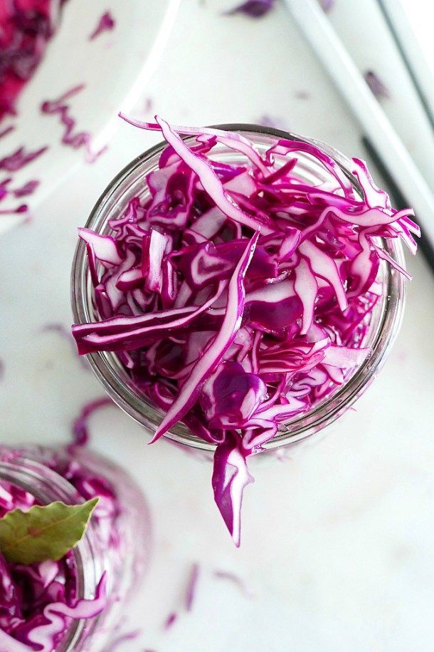 Pickled Red Cabbage -   20 vegetable recipes quick
 ideas