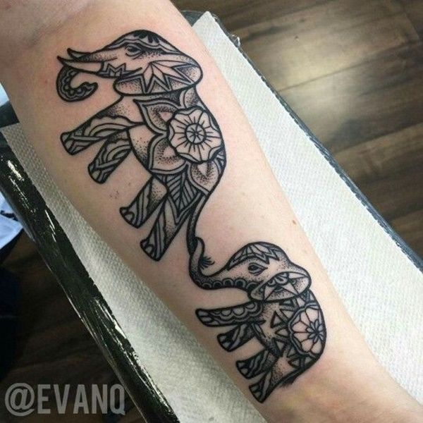 101 Elephant Tattoo Designs That You'll Never Forget -   21 henna elephant tattoo
 ideas