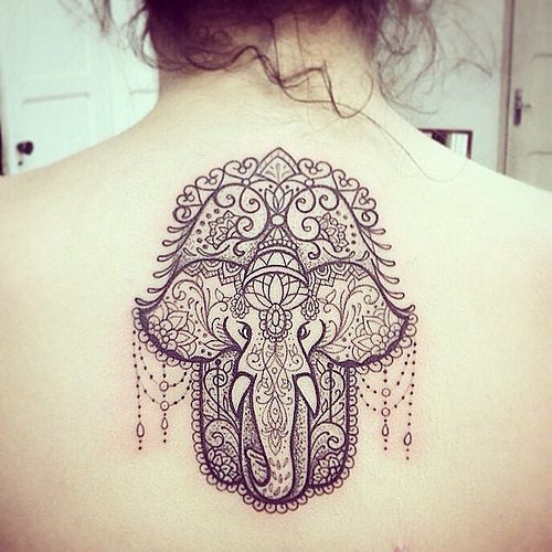 when the best tattoo artist in chilli says he'll do this for 125$ bc good friend -   21 henna elephant tattoo
 ideas