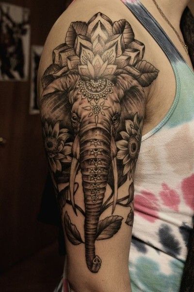 Majestic Elephant -   21 henna elephant tattoo
 ideas