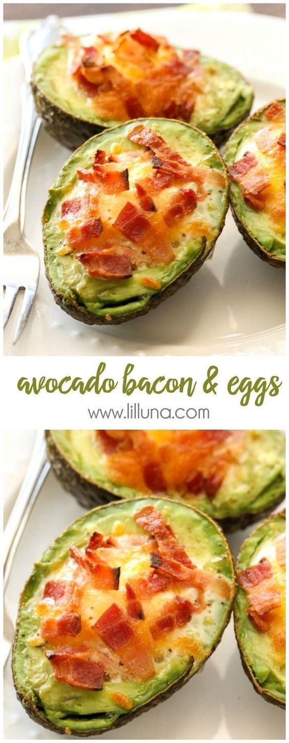 Avocado Bacon and Eggs -   22 avocado recipes bacon
 ideas