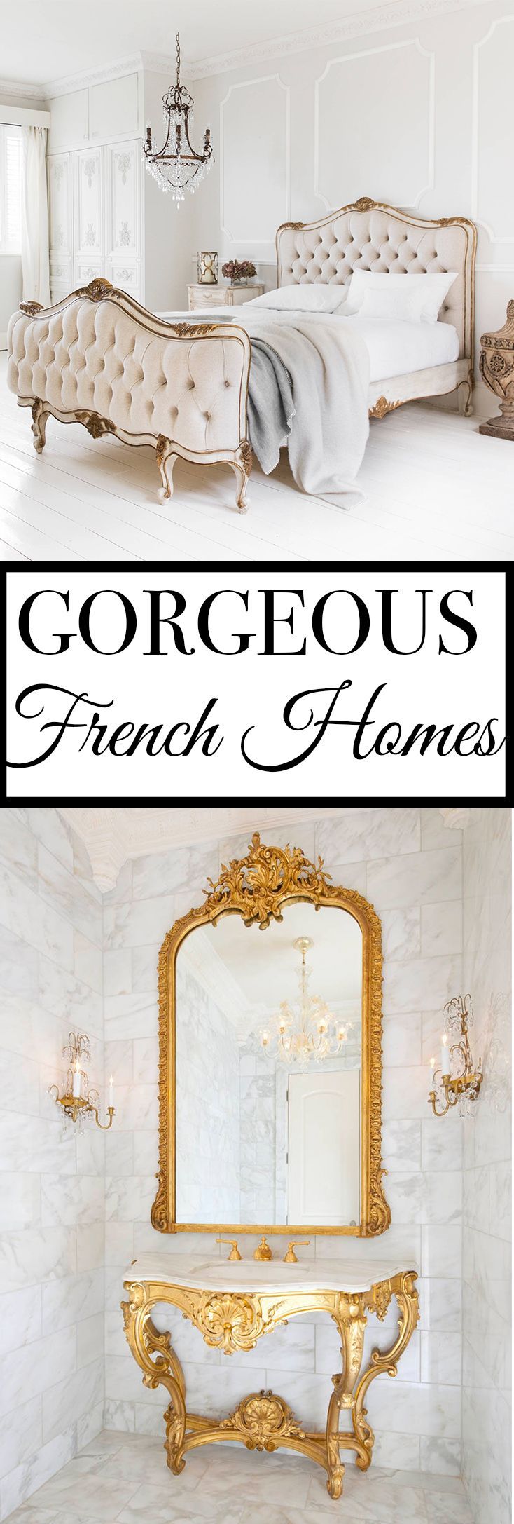 3 Secrets To French Decorating: Versailles Inspired Rooms -   22 french decor bathroom
 ideas