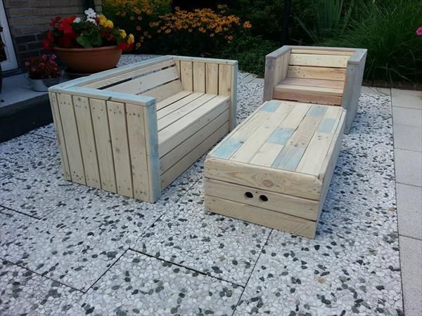DIY Garden and Outdoor Furniture Ideas -   22 pallet garden couch
 ideas