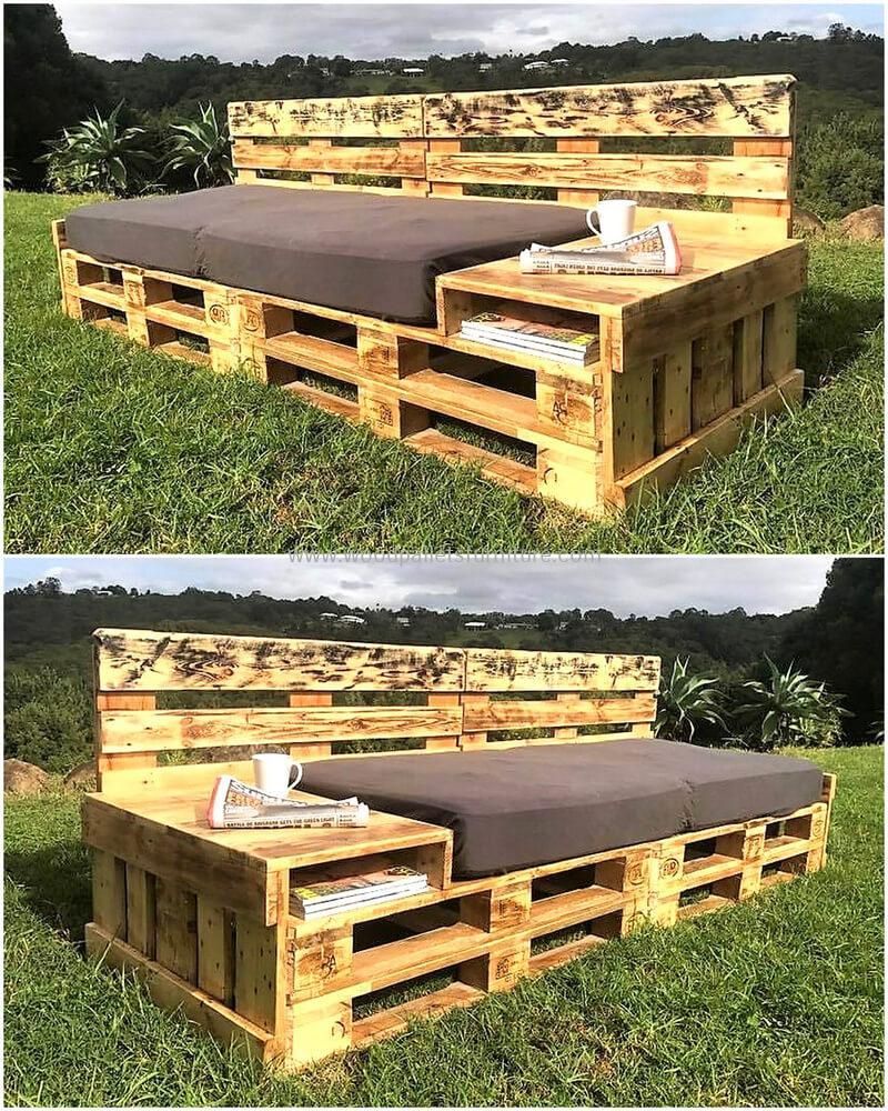 Some Different Ideas with Used Pallets -   22 pallet garden couch
 ideas