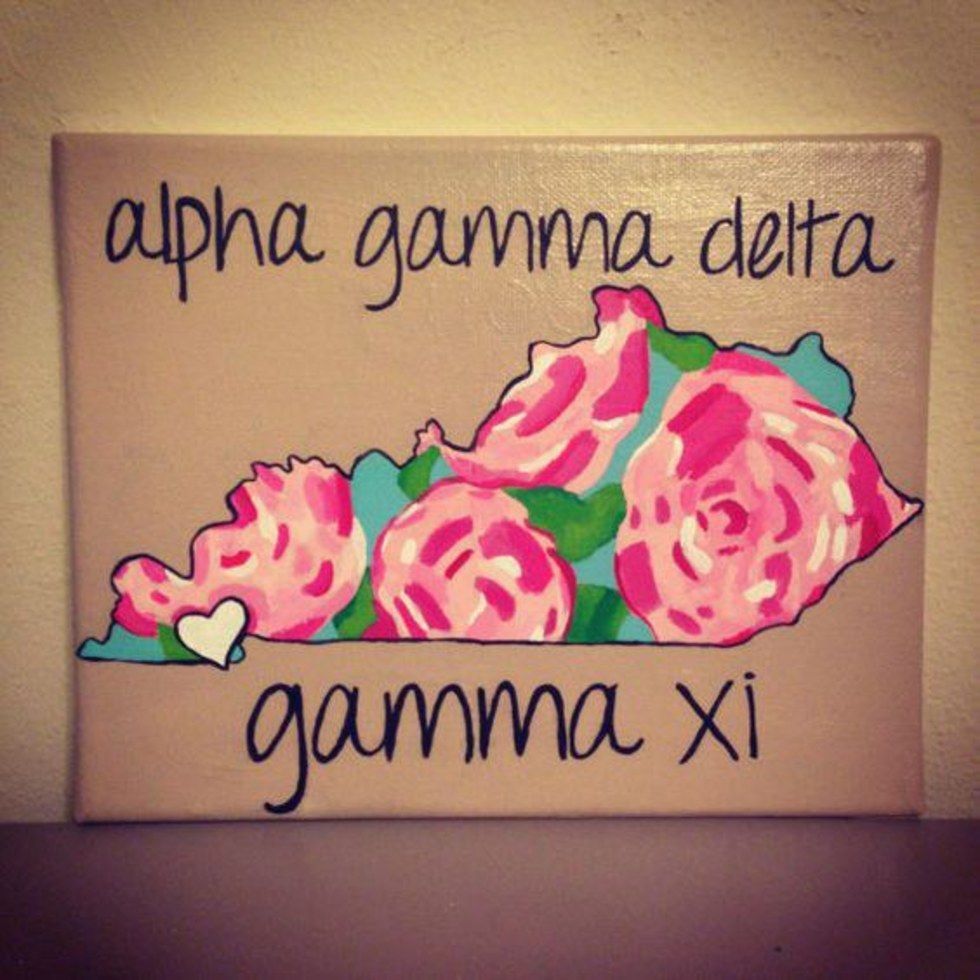 15 Sorority Crafts That You Must Do This Summer -   22 sorority crafts floral
 ideas