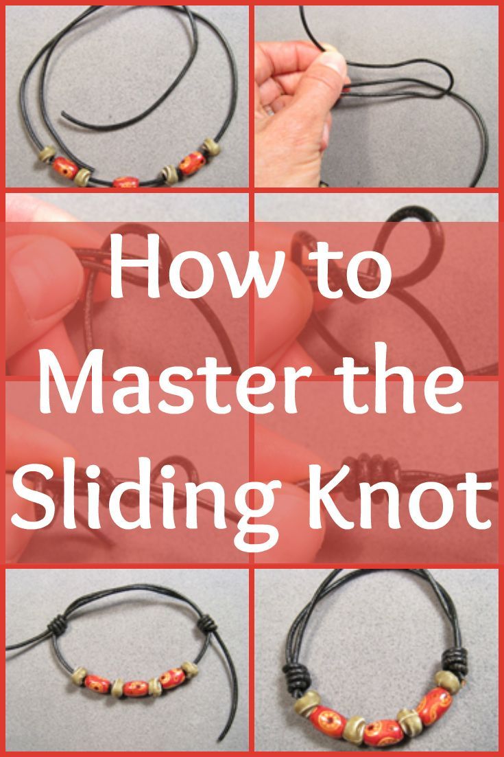How to Tie a Sliding Knot Like a Pro: Instructions -   23 diy bracelets crochet
 ideas
