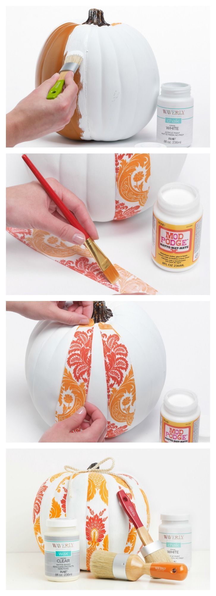 DIY Pumpkin Decor with Waverly Inspirations Fabrics -   23 diy painting rooms
 ideas
