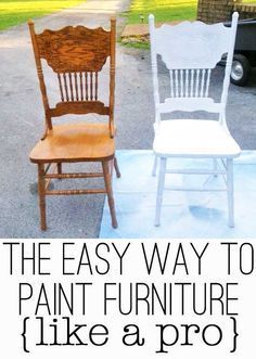 The Easy Way to Paint Furniture (like a pro) -   23 diy painting rooms
 ideas