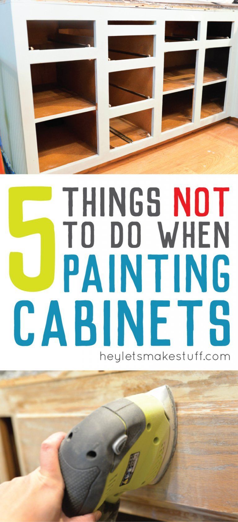 5 Mistakes to Avoid when Painting Cabinets -   23 diy painting rooms
 ideas