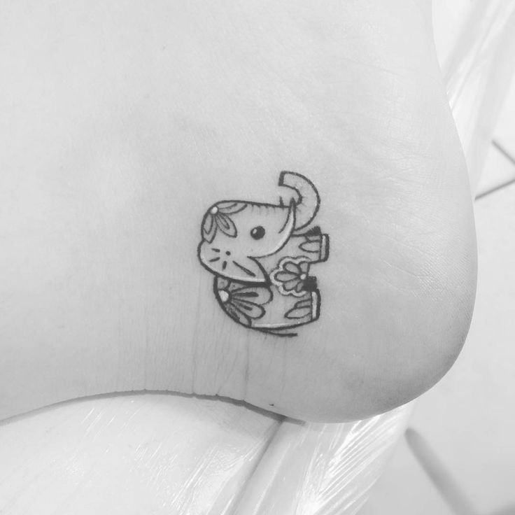 65 Tiny and Stunning Tattoo Ideas for Grown-Ups -   23 elephant tattoo small
 ideas