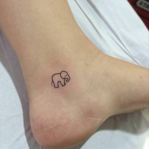 30 Adorable Tiny Elephant Tattoo -   23 elephant tattoo small
 ideas