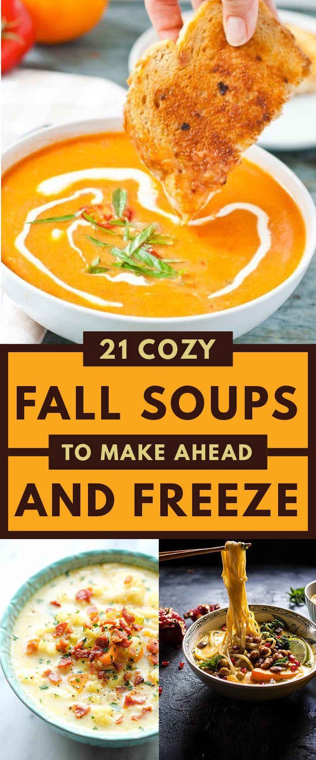 Here Are 21 Healthy Fall Soups To Stock Your Freezer -   23 fall dinner recipes
 ideas