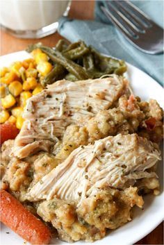 Crock Pot Chicken and Stuffing -   23 fall dinner recipes
 ideas