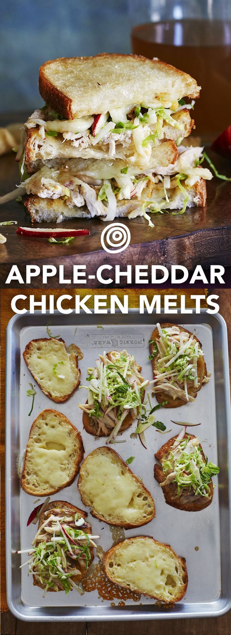 Apple, Cheddar, & Chicken Melts -   23 fall dinner recipes
 ideas