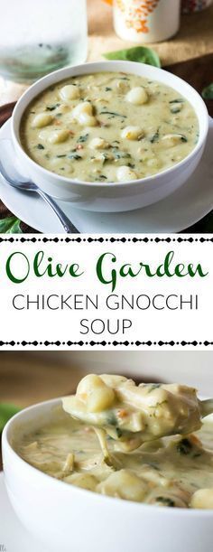 Olive Garden Chicken Gnocchi Soup -   23 fall dinner recipes
 ideas