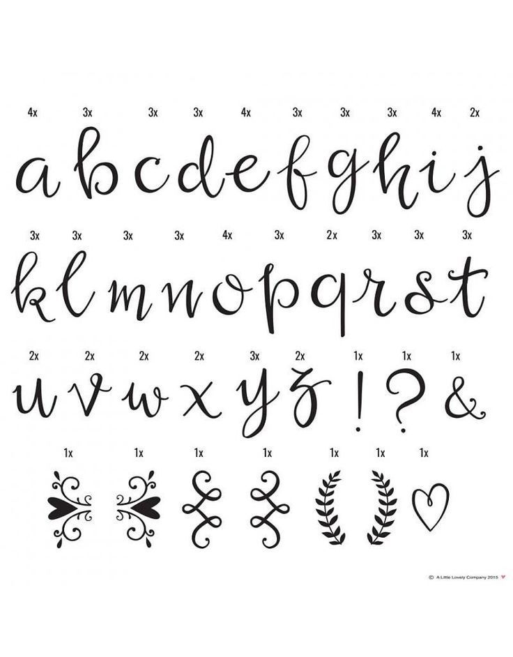 With this hand drawn script letters, you add a touch of romance to your lightbox! Mix and match with other letters for an original and playful effect! -   23 letter crafts scripts
 ideas