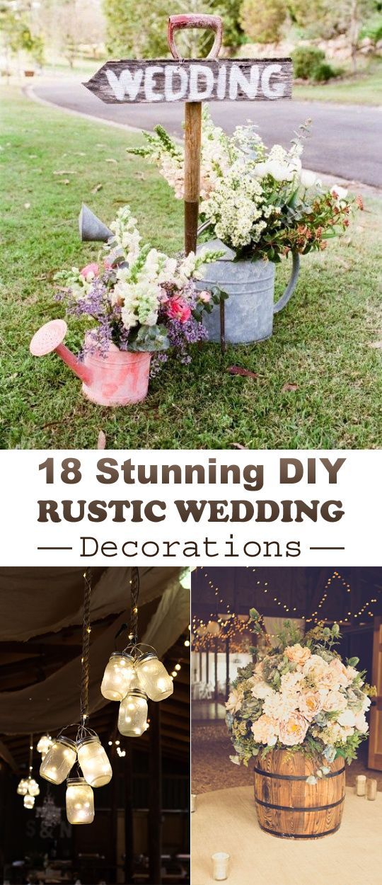 18 Stunning DIY Rustic Wedding Decorations -   23 mason jar wedding
 ideas