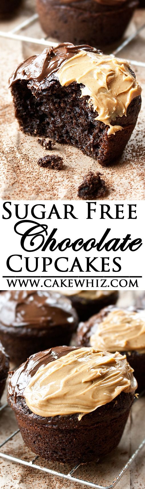 These delicious SUGAR FREE CHOCOLATE CUPCAKES are made with no sugar but are still incredibly soft! Made from scratch, this easy recipe is perfect for diabetics! From cakewhiz.com -   23 no sugar cupcakes
 ideas
