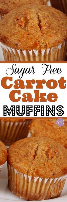 Sugar Free Carrot Cake Muffins -   23 no sugar cupcakes
 ideas