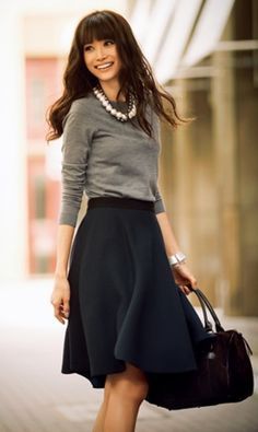 A Little Holiday Style Inspiration with Black, Gray, Silver & Gold -   23 style inspiration skirt
 ideas