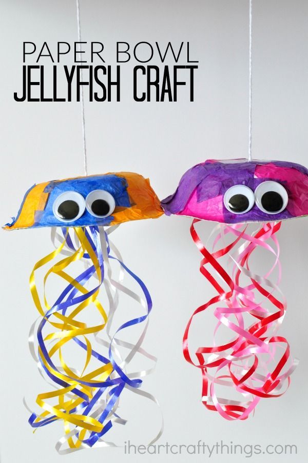 Colorful Jellyfish Craft for Kids -   23 summer crafts life
 ideas