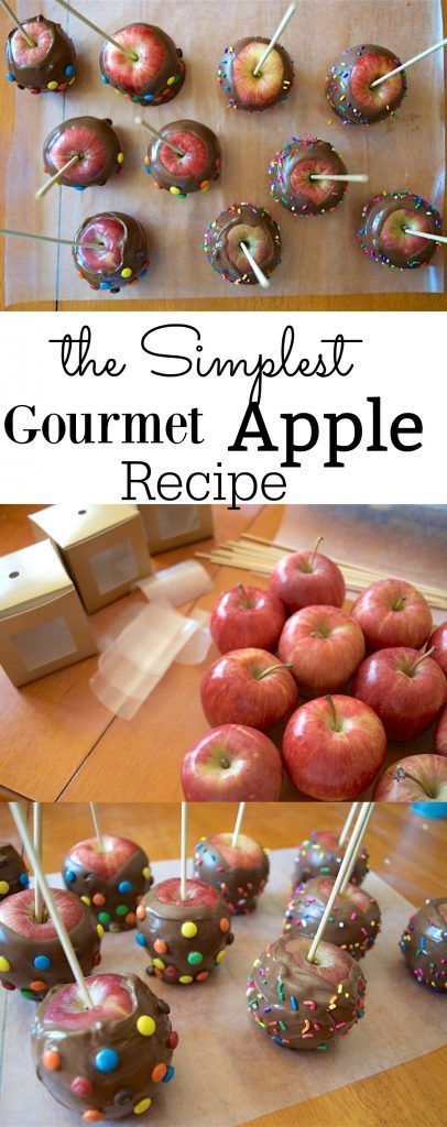 Easy Gourmet Chocolate Dipped Apples Homemade Recipe -   24 diabetic apple recipes
 ideas