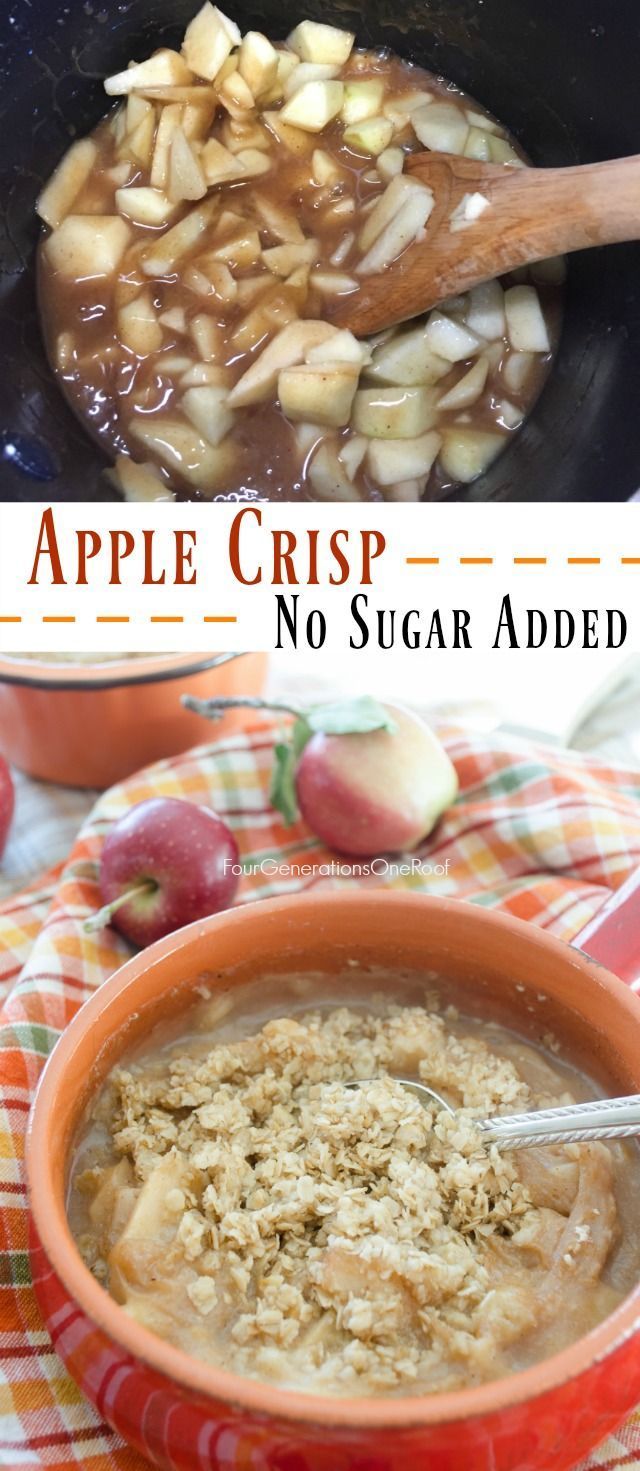 No Sugar Added Apple Crisp -   24 diabetic apple recipes
 ideas