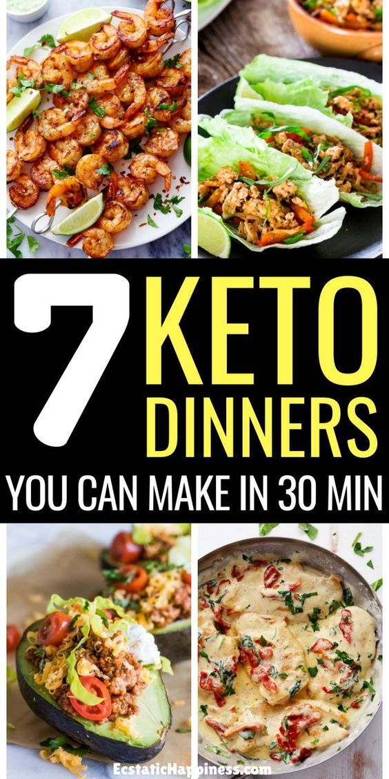 Easy Keto Dinner Recipes you can make in 30 Minutes or Less -   24 diet meals dinner
 ideas