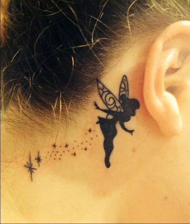 25 Subtle Behind-The-Ear Tattoos That Are Absolutely Perfect -   24 disney tattoo for women
 ideas