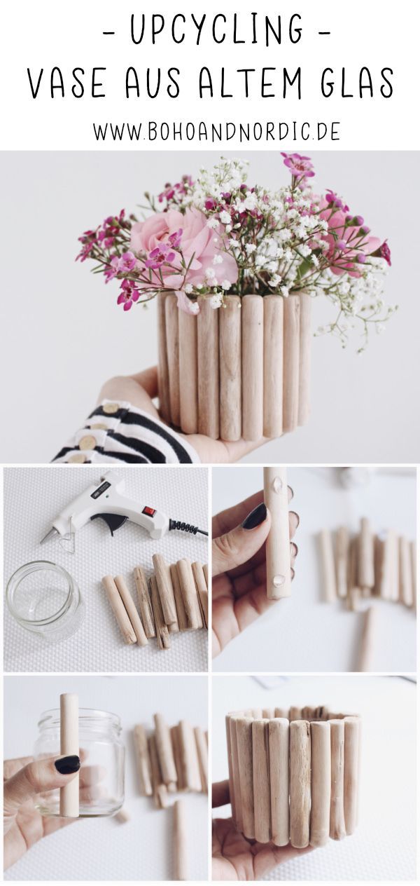 Upcycling leicht gemacht: DIY Vase aus Holz selber machen -   24 diy basteln holz
 ideas