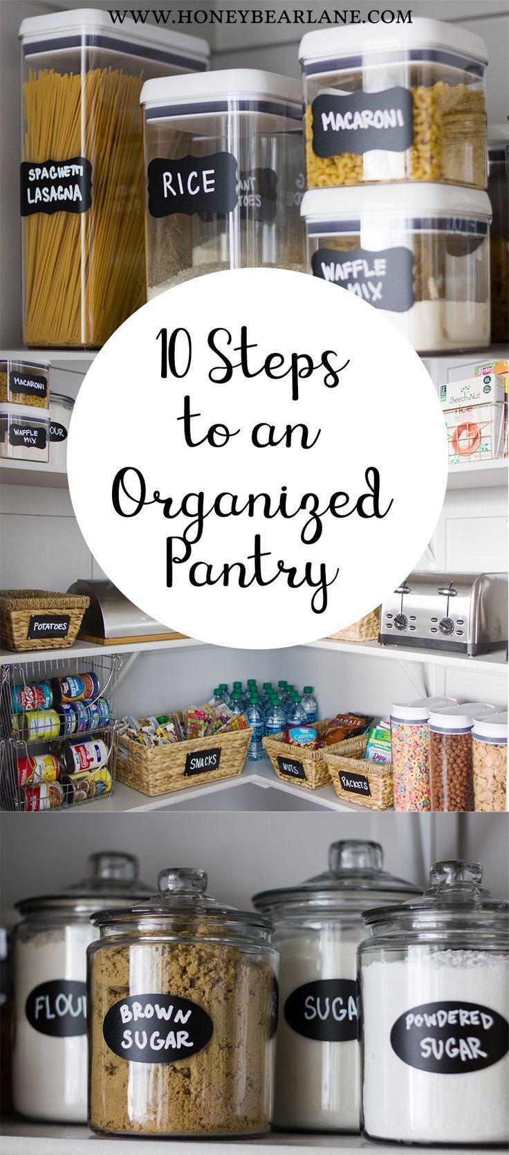10 Steps to an Organized Pantry -   24 diy food pantry
 ideas