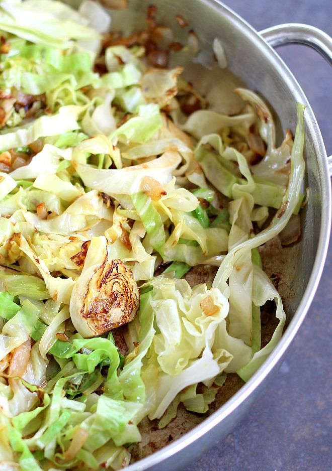 Sauteed cabbage is so flavorful. Cooking the cabbage this way results in crispy, tender caramelized cabbage just right for any meal. -   24 green cabbage recipes
 ideas