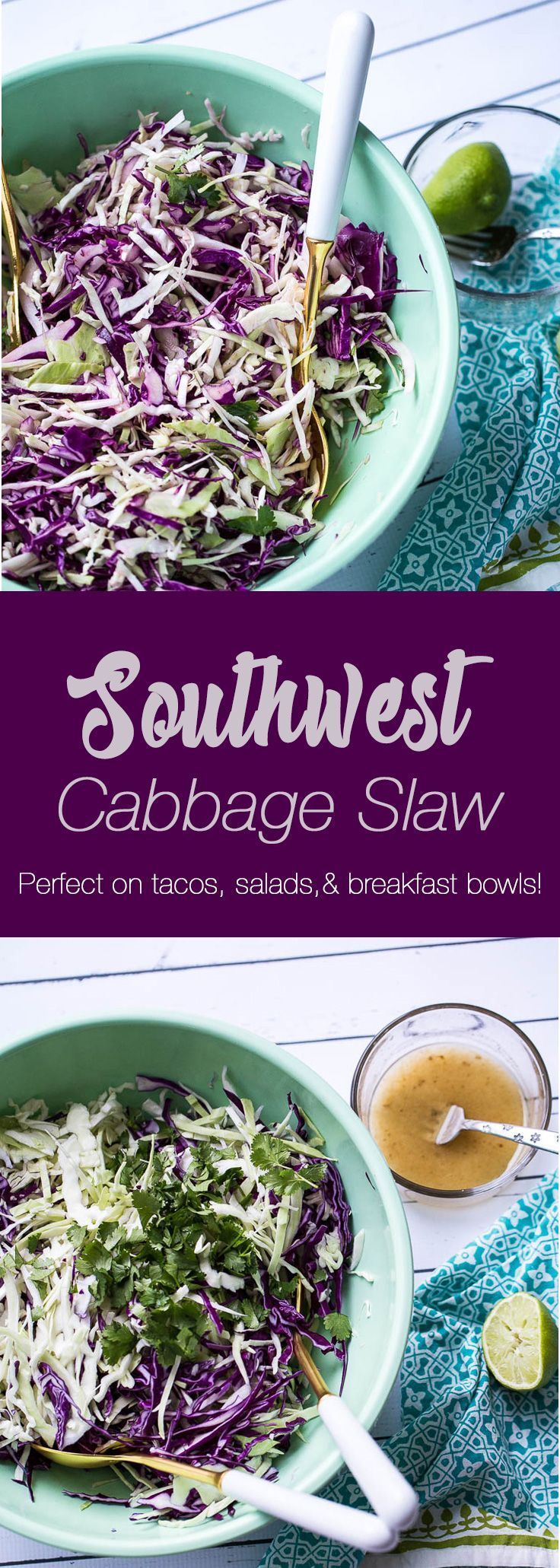 Southwest Cabbage Slaw | paleo recipes | whole30 recipes | cabbage recipes | taco recipes | perrysplate.com -   24 green cabbage recipes
 ideas