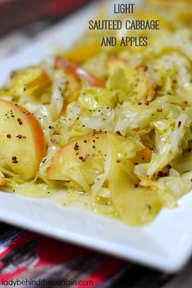 Light Sauteed Cabbage and Apples -   24 green cabbage recipes
 ideas