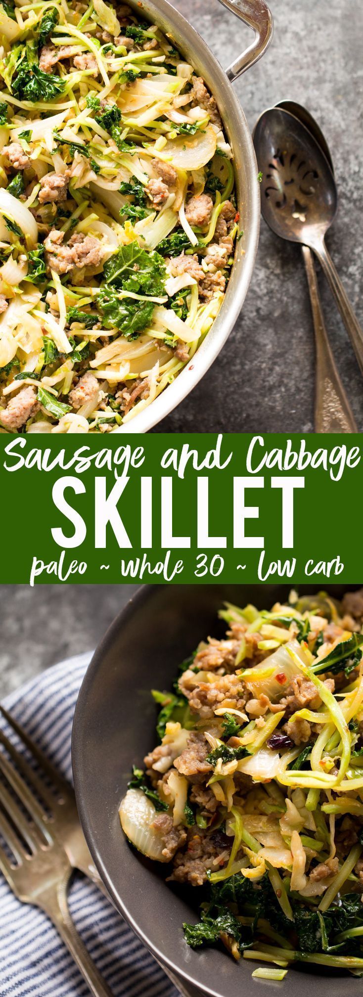 Sausage and Cabbage Skillet -   24 green cabbage recipes
 ideas